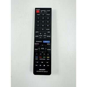 RRMCG1019MPPZ Replace Remote for Sharp Information Display PN-HW551 PN-75TH1
